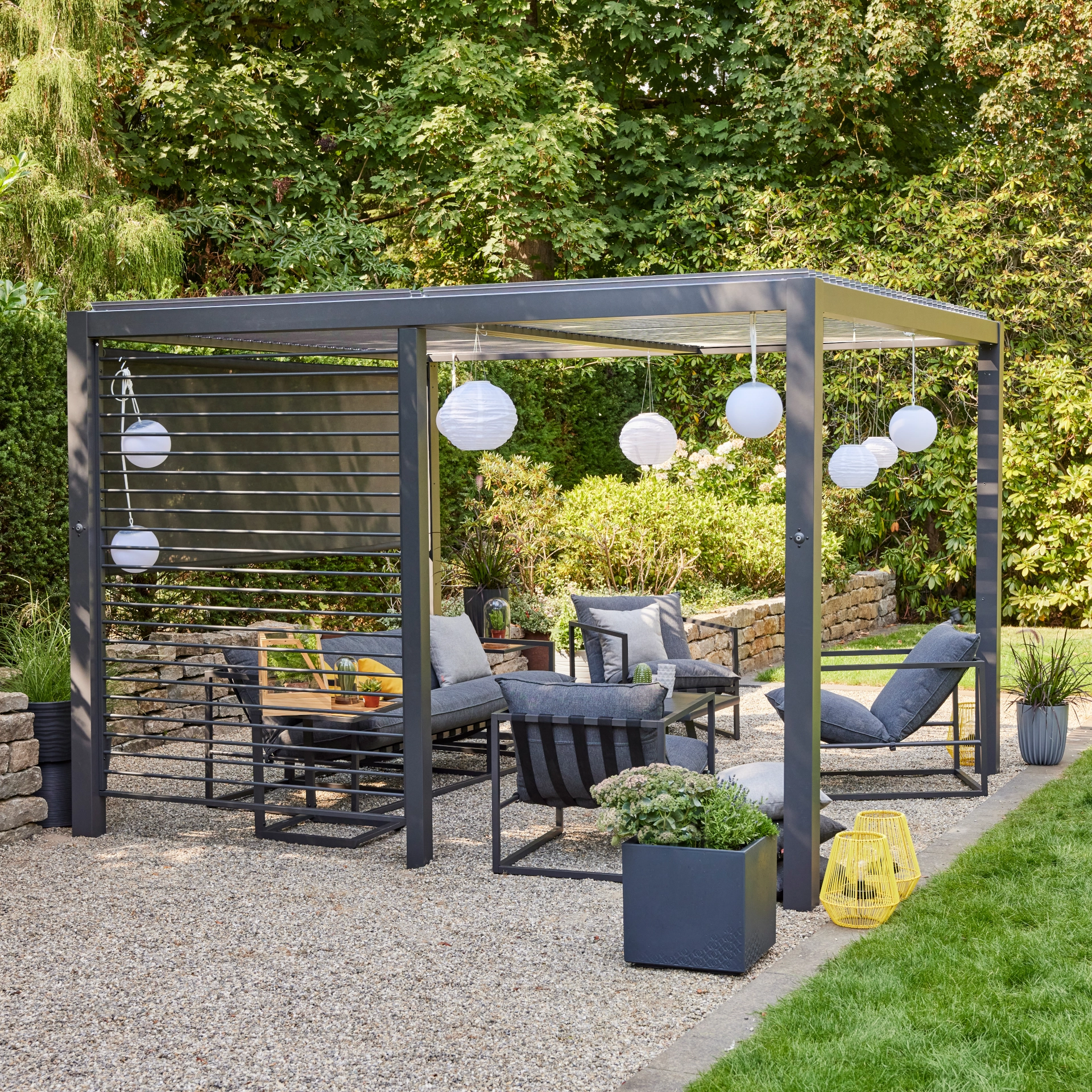 Pavillon | Vivera Pergola Basis 3x3m Sonnenschutz ...