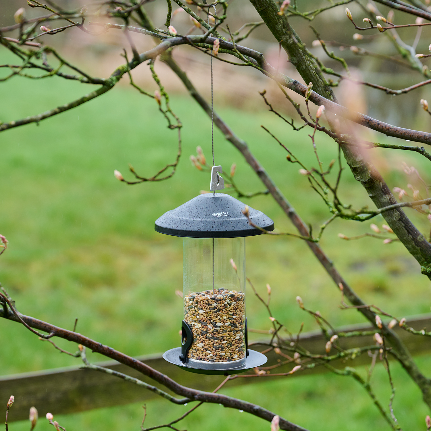 Tiere im Garten | Futtersäule Mischfutter Alu | S...