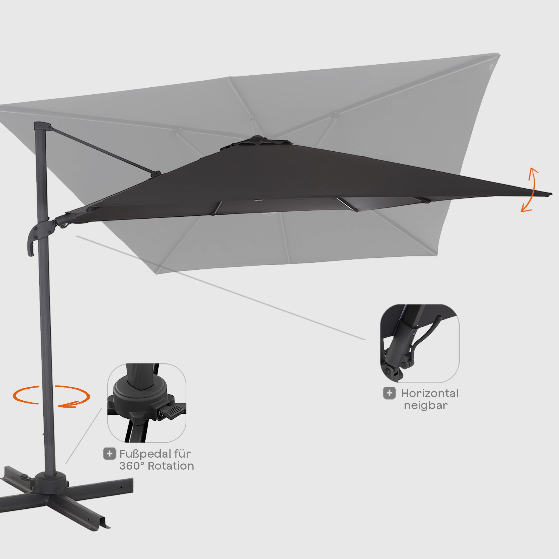 Sonnenschirme | California N+ Schirm 300x300cm | S...