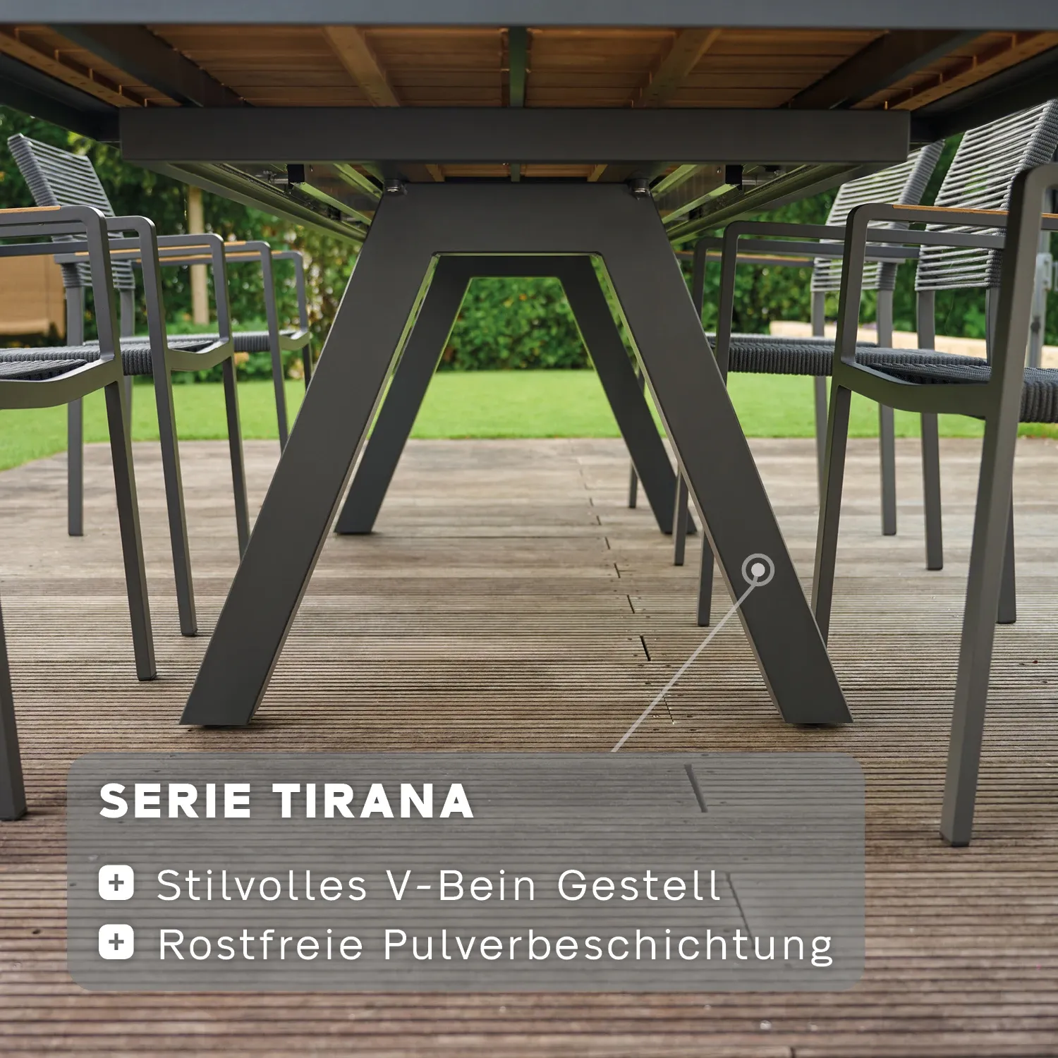 Sets | Tirana wood + 6 Corido mixed-grey | SIENA G...