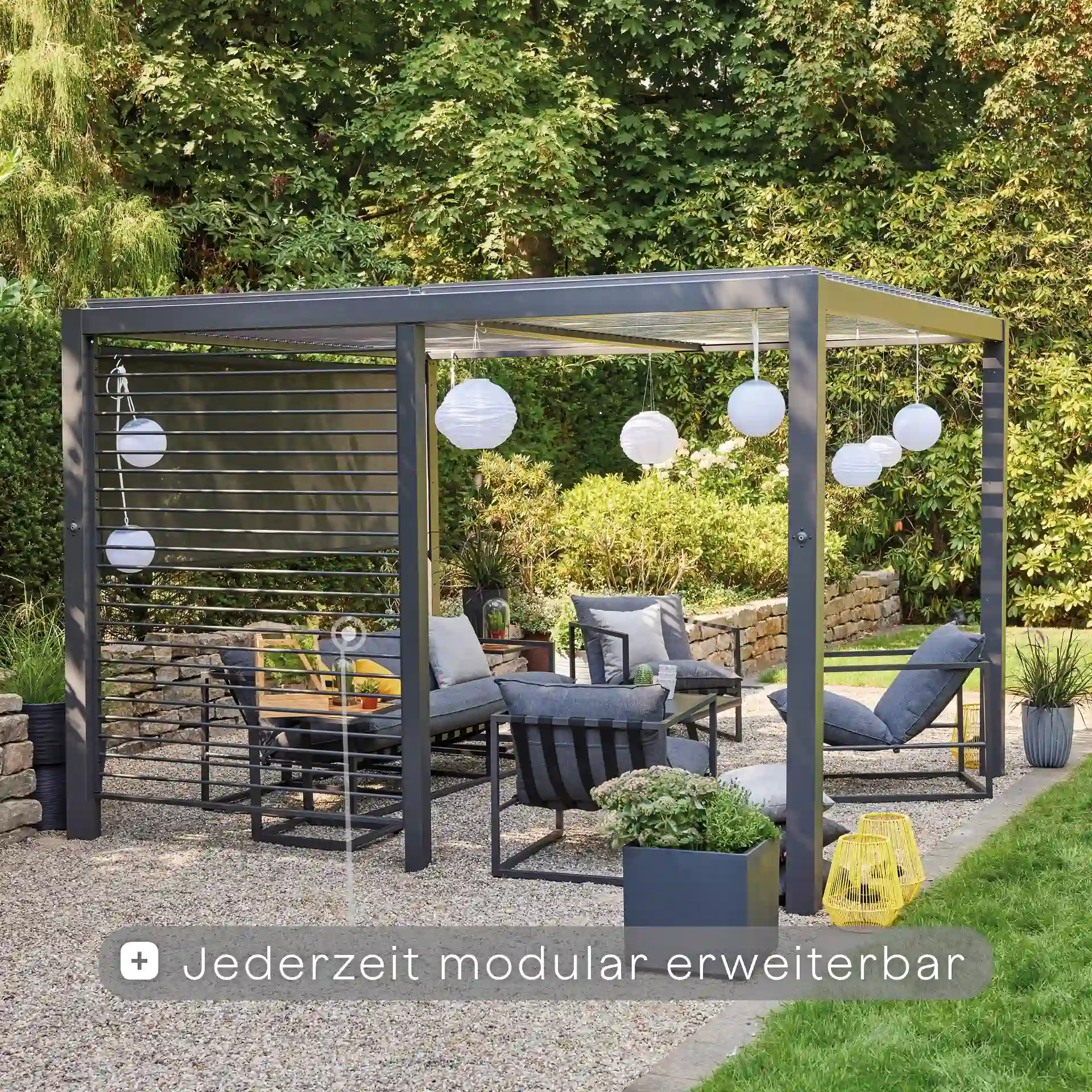 Pavillon | Vivera Pergola Basis 3x3m Sonnenschutz ...