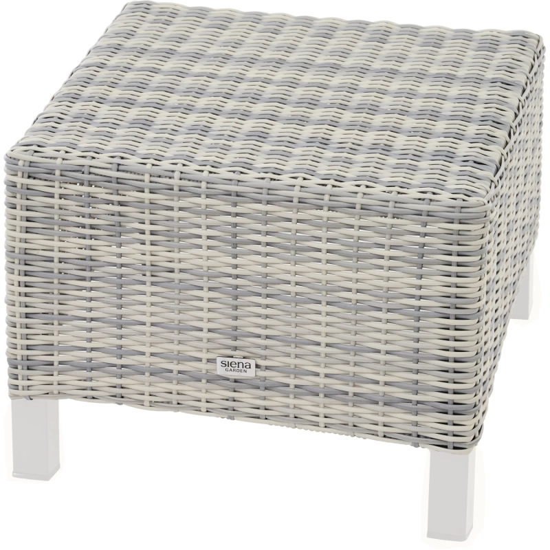 Siena Garden Corido Hocker Rattangeflecht ice grey