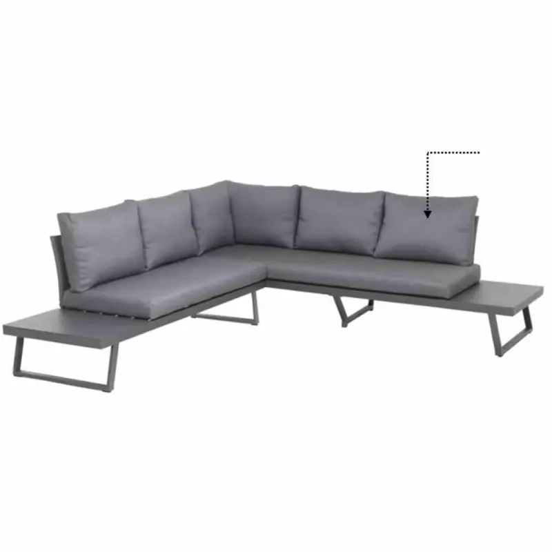 Siena Garden Rückenkissen grau zu Larina 2-er Loungesofa