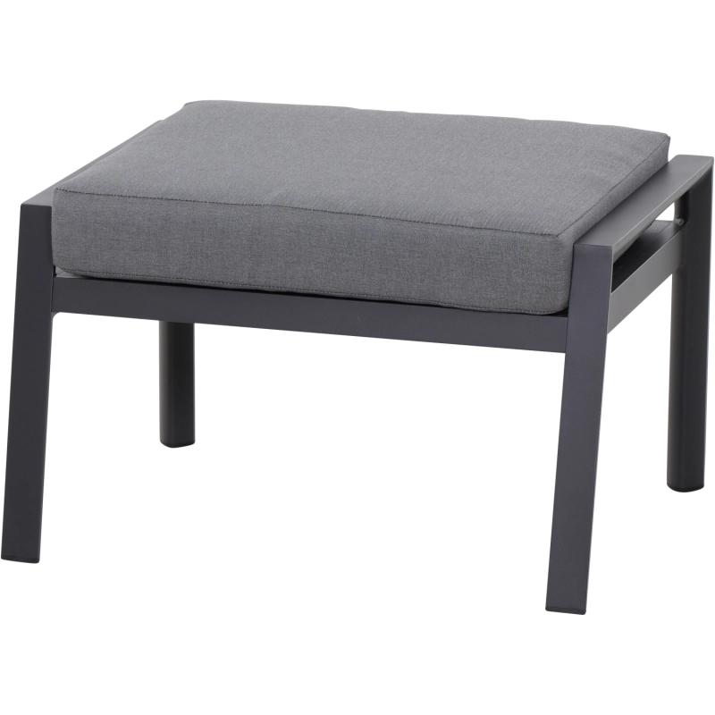 Siena Garden Londra Hocker RANOTEX® schwarz-silber