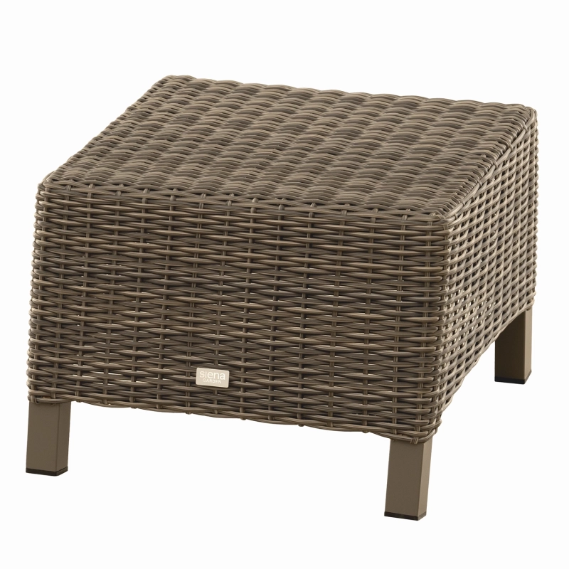 Siena Garden Corido Hocker Rattangeflecht charcoal grey