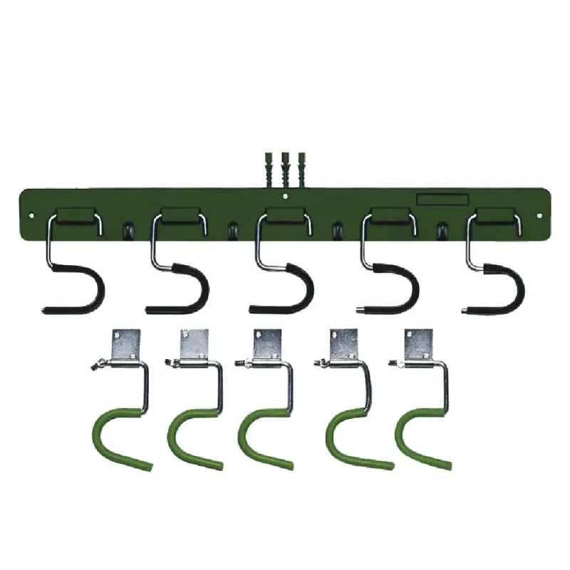 Siena Garden Geräteleiste PVC 5 Haken, grün EUROFIX 5