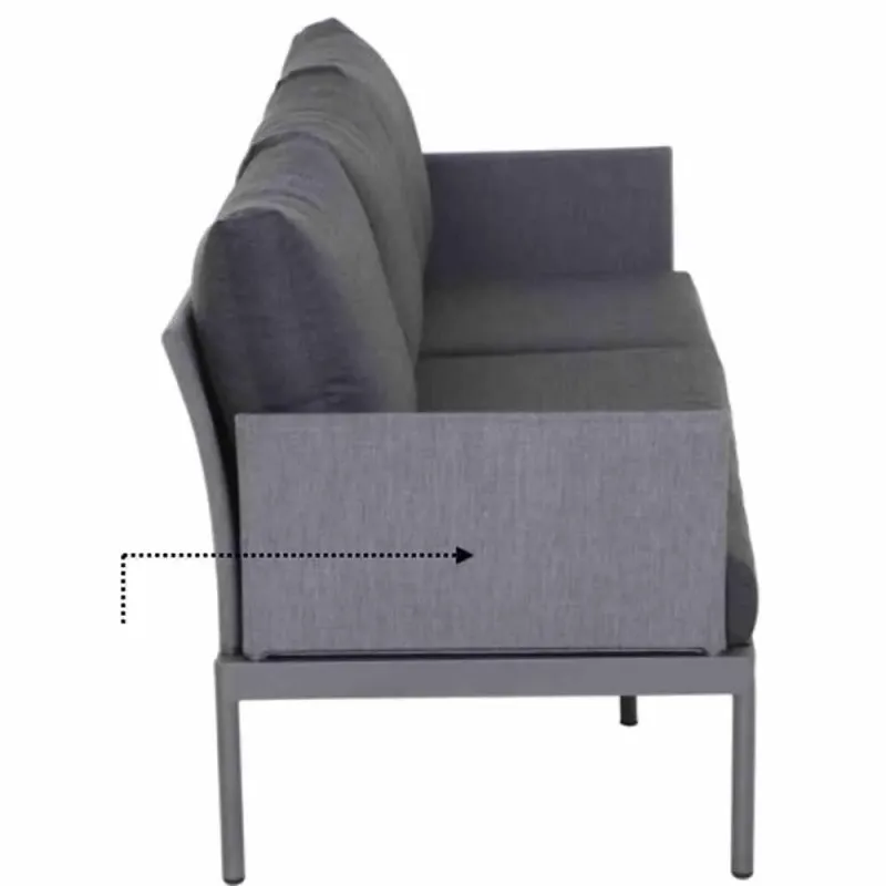 Siena Garden Armlehne zu Carim Loungesofa / Lounge Sessel