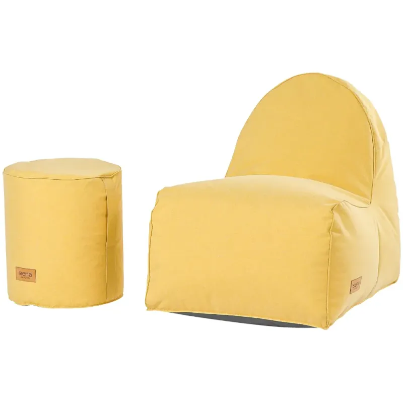 Siena Garden FLOW.U Sitzsack-Set Polypropylen lemonjuice