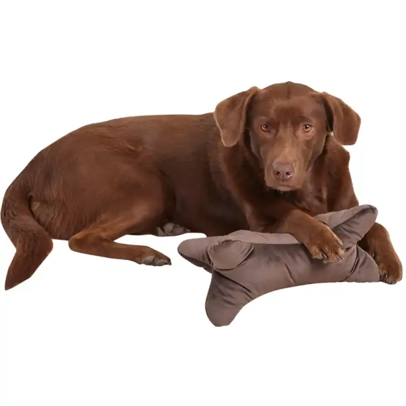 Siena Garden NIA Hunde Kuschelkissen 30 x 18 x 18 cm braun