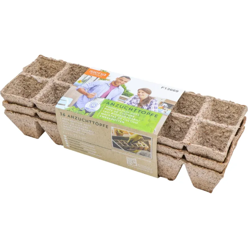 Siena Garden 36 Bio-Anzuchttöpfe Ø5cm