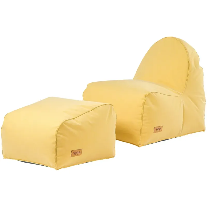 Siena Garden FLOW.U Sitzsack-Set Polypropylen lemonjuice