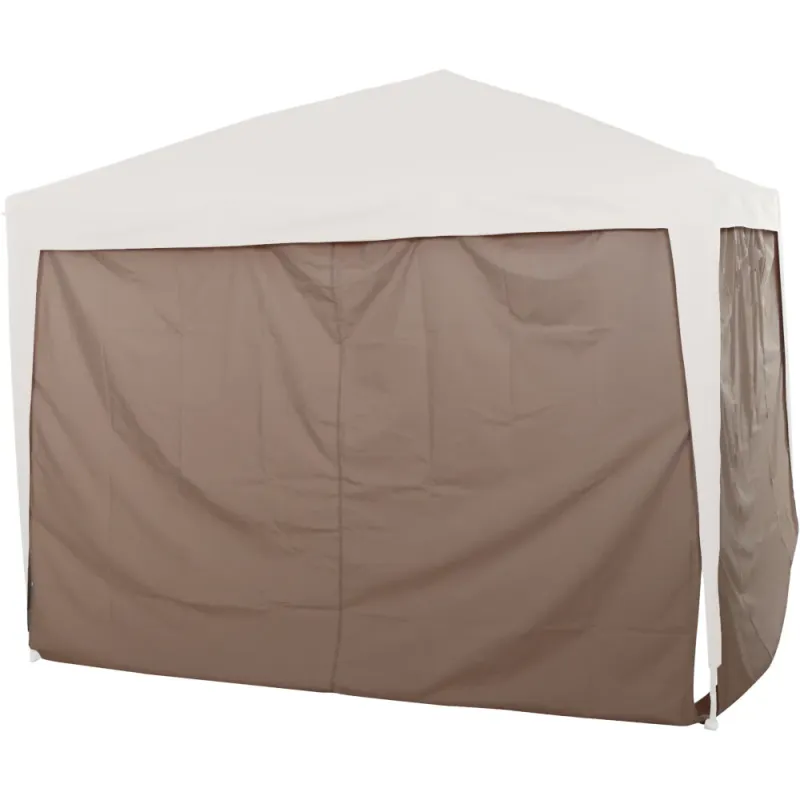 Siena Garden Set-Seitenteile taupe zu Starter Faltpavillon 3 x 3 m