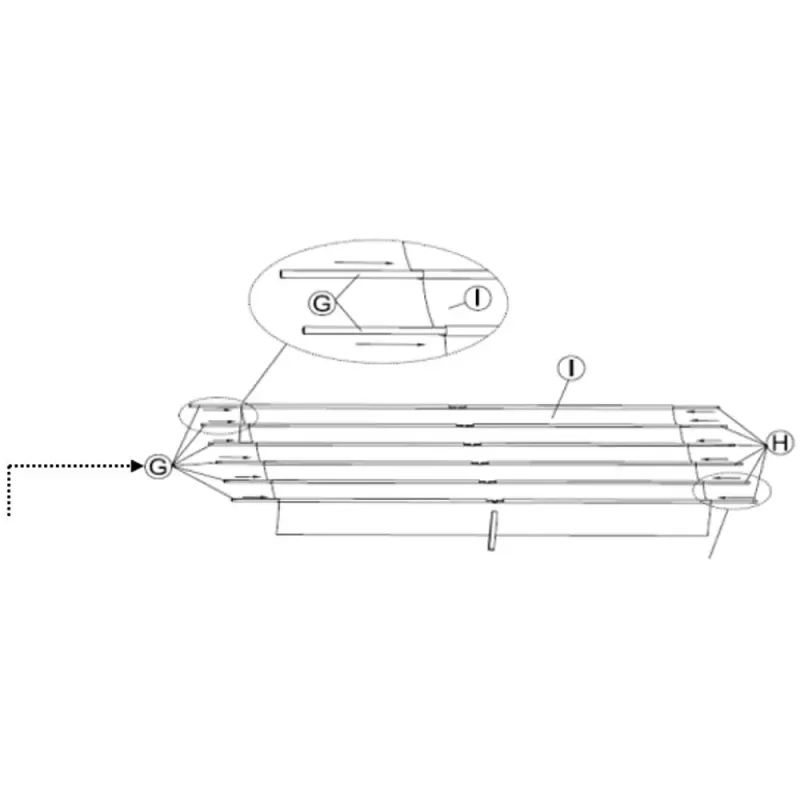 Siena Garden Dachstrebe zu Sky Pavillon 4x3 Meter