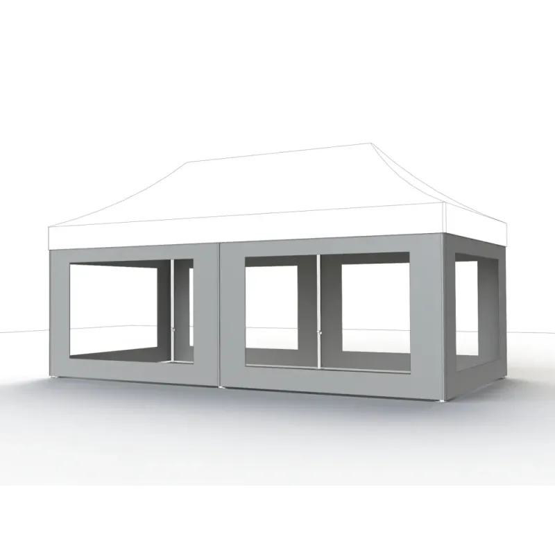 Siena Garden Seitenteile weiß zu Pavillon Pro 3x6 Meter