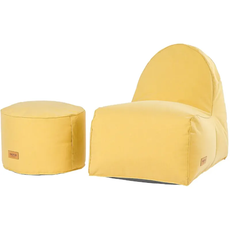 Siena Garden FLOW.U Sitzsack-Set Polypropylen lemonjuice