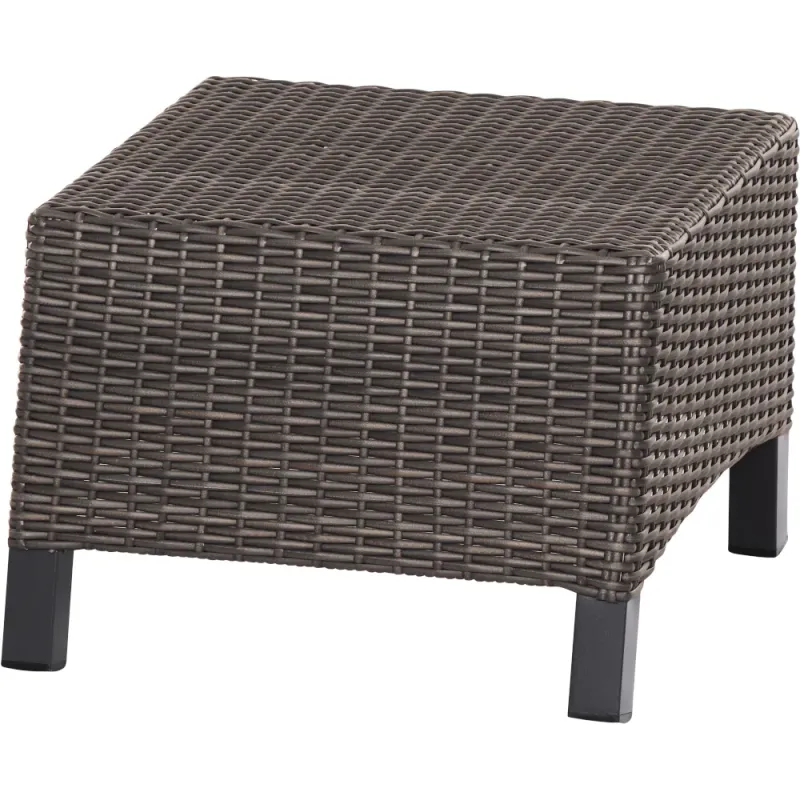 Siena Garden Verdo Hocker Rattangeflecht recycled bronze-grau